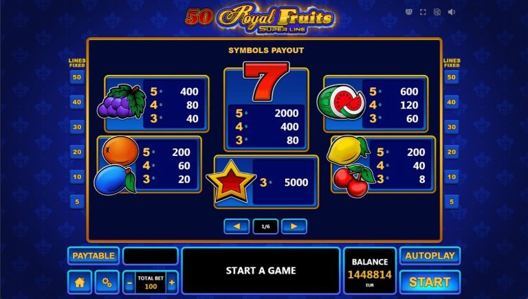 50 Royal Fruits screenshot