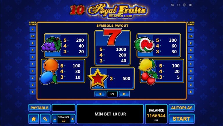 10 Royal Fruits screenshot